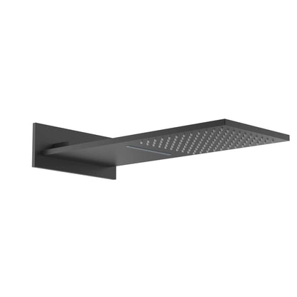 Rectangular overhead shower head without separate shower arm