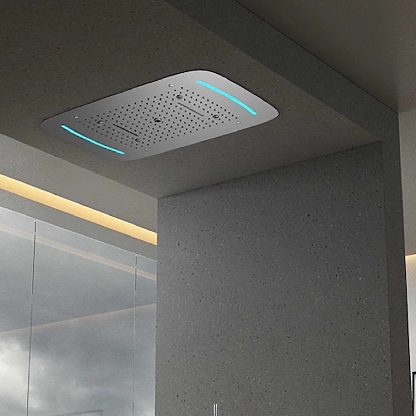 3 Way Ceiling head shower with LED light SHL2703