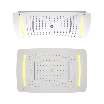 Aquavit 680x480mm 3-Function Ceiling LED Rainfall Showerhead SHL2704