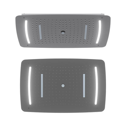 Aquavit 680x480mm 3-Function Ceiling LED Rainfall Showerhead SHL2704