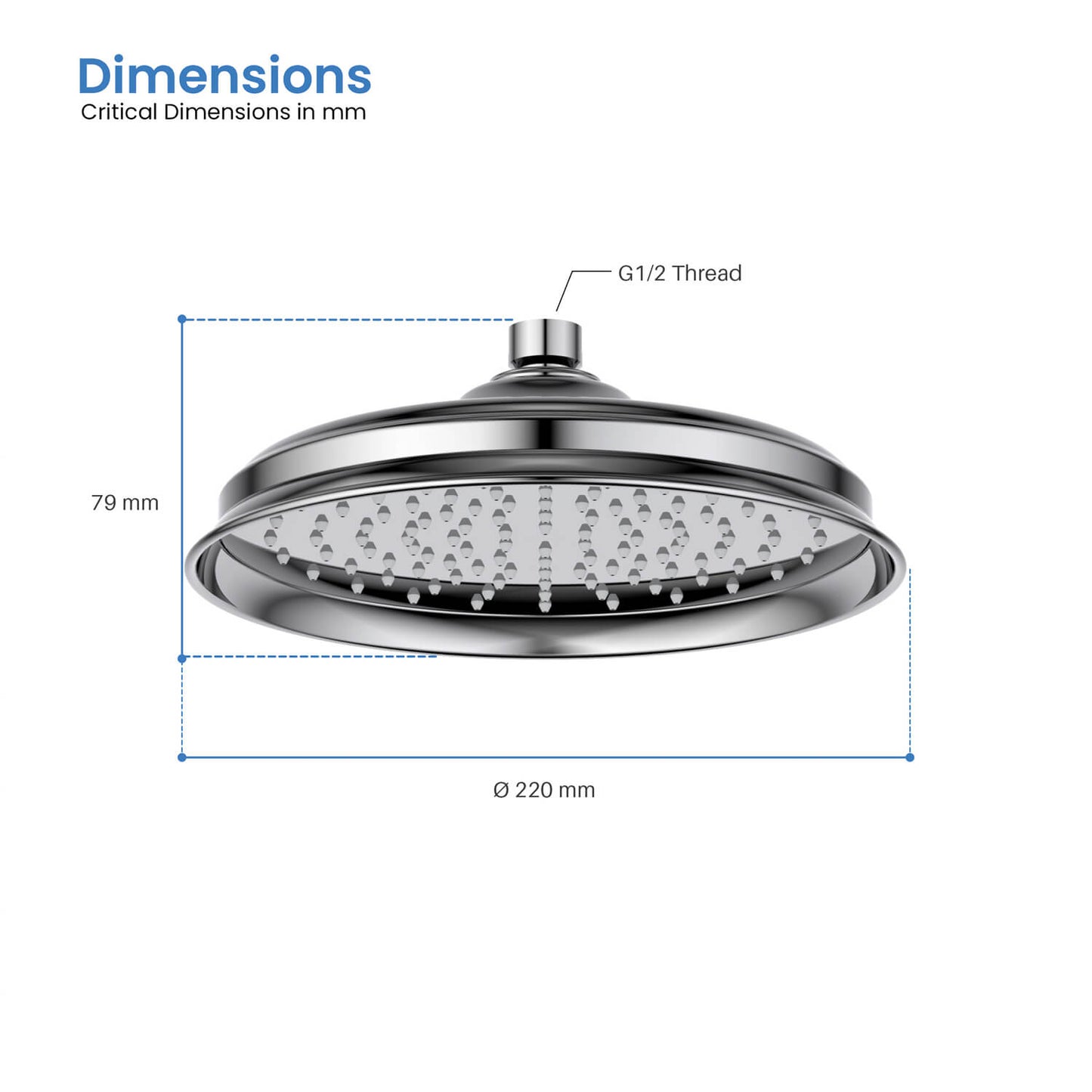 Antique design Sus304 shower head SHP0801