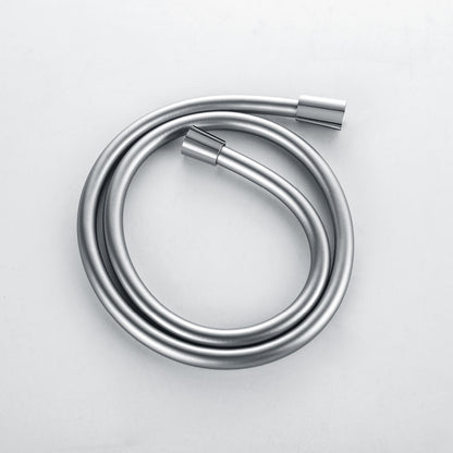 SL1201 chrome 1200 mm anti-twist high-pressure PVC shower hose in silver finish