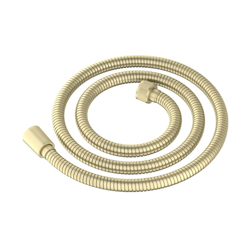 SL1202 brushed gold 1200 mm high-pressure stainless steel shower hose with smooth connectors
