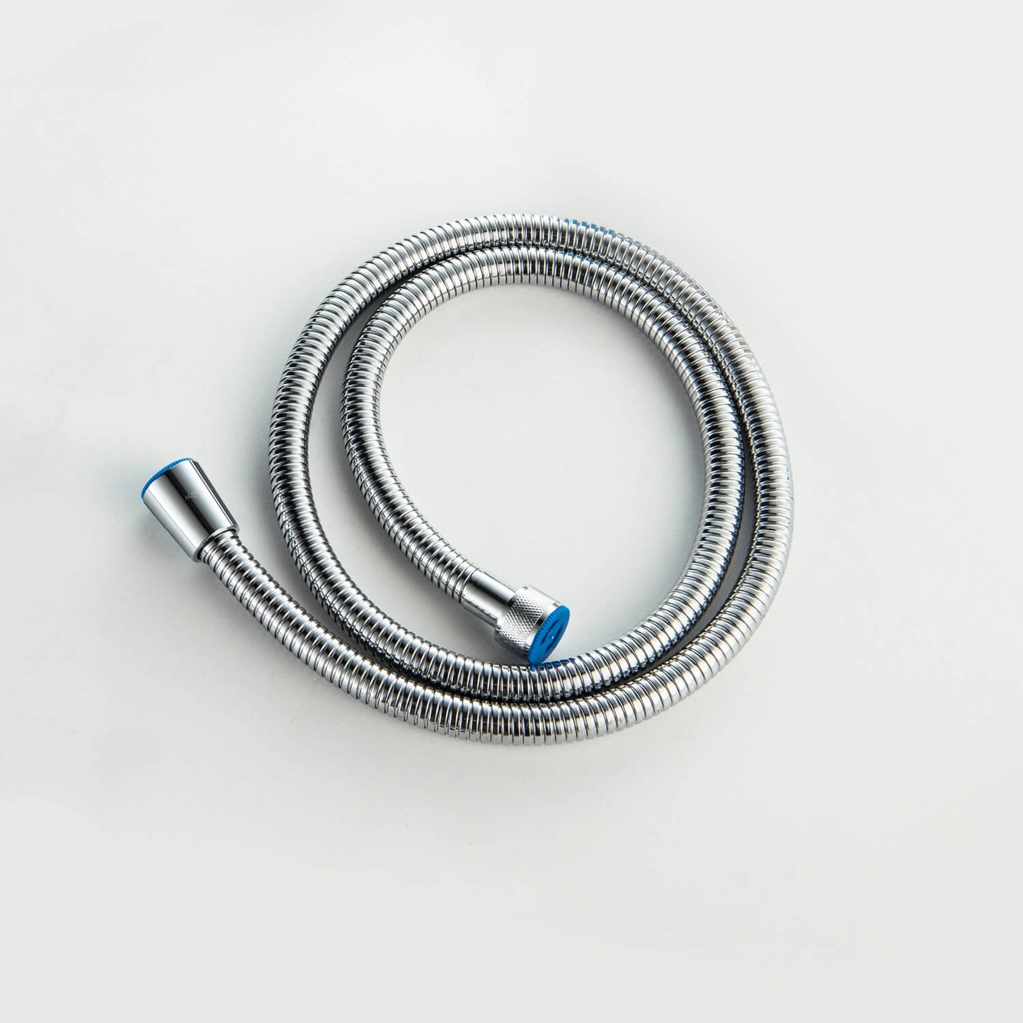 SL1202 chrome 1200 mm high-pressure stainless steel shower hose with smooth connectors in details
