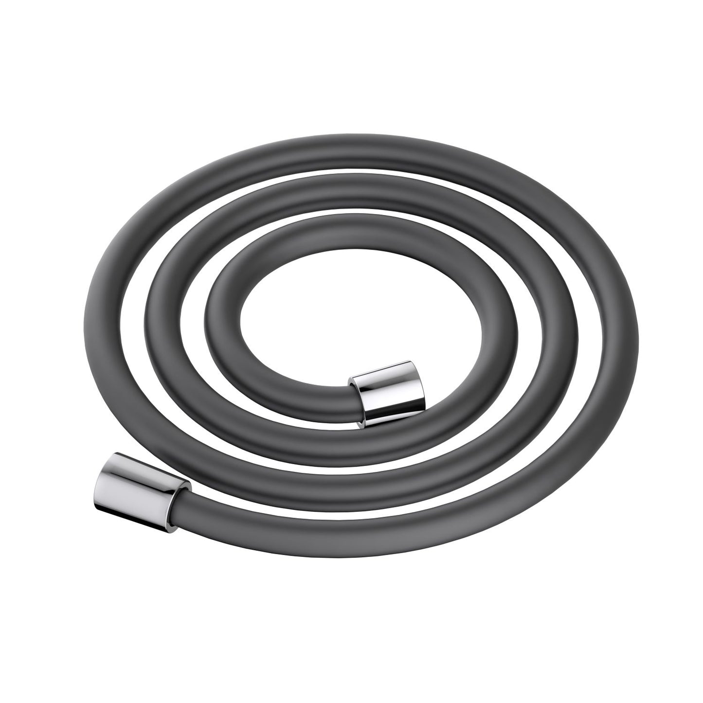 SL1503 chrome silicone anti-twist shower hose with G1/2 connections
