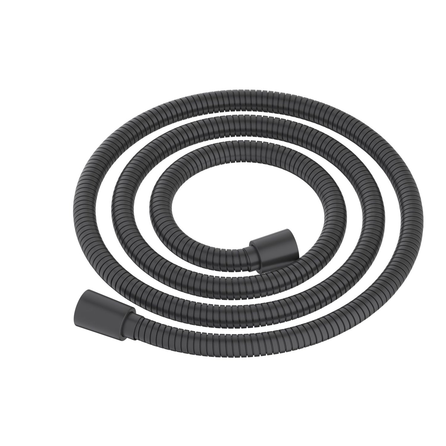SL1504 matte black SUS304 anti-twist shower hose with smooth G1/2 connectors