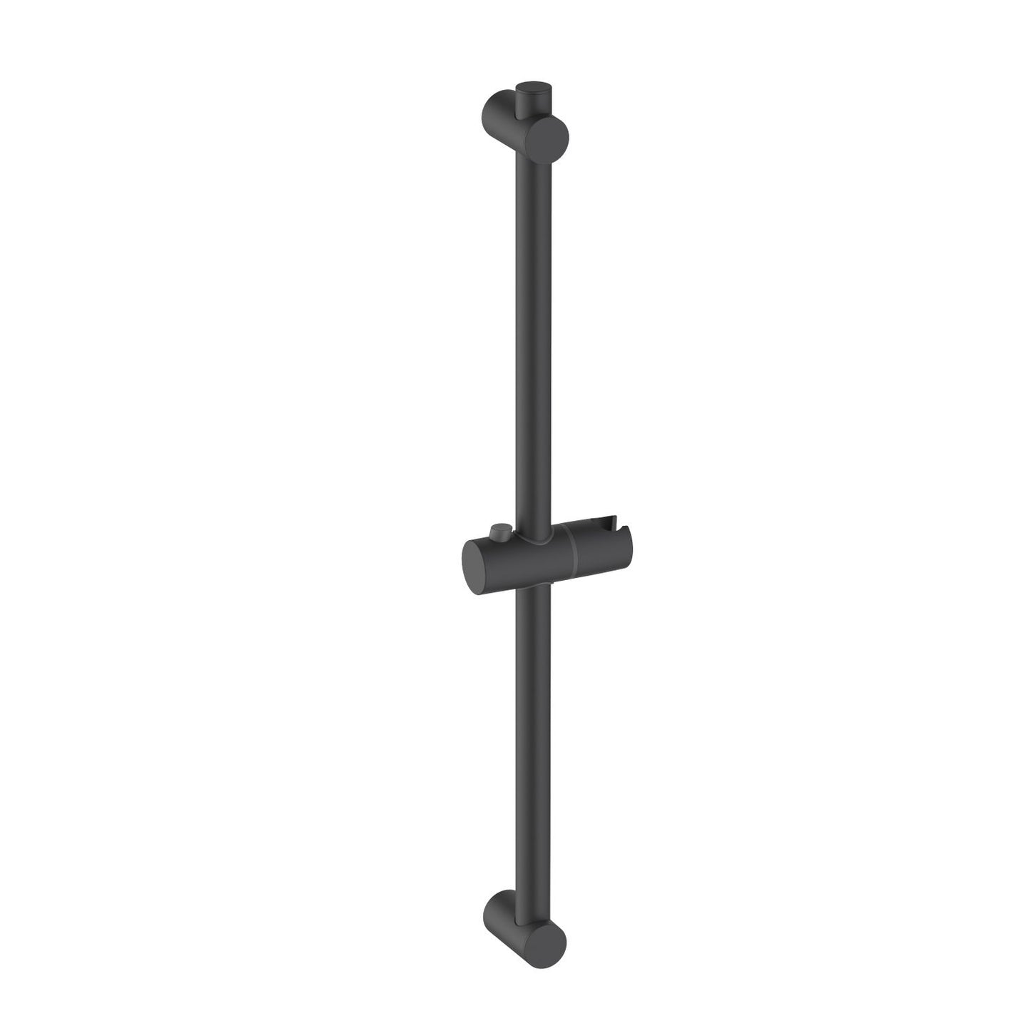 SRS6501 matte black 650 mm SUS304 shower slide bar with adjustable ABS hand shower holder