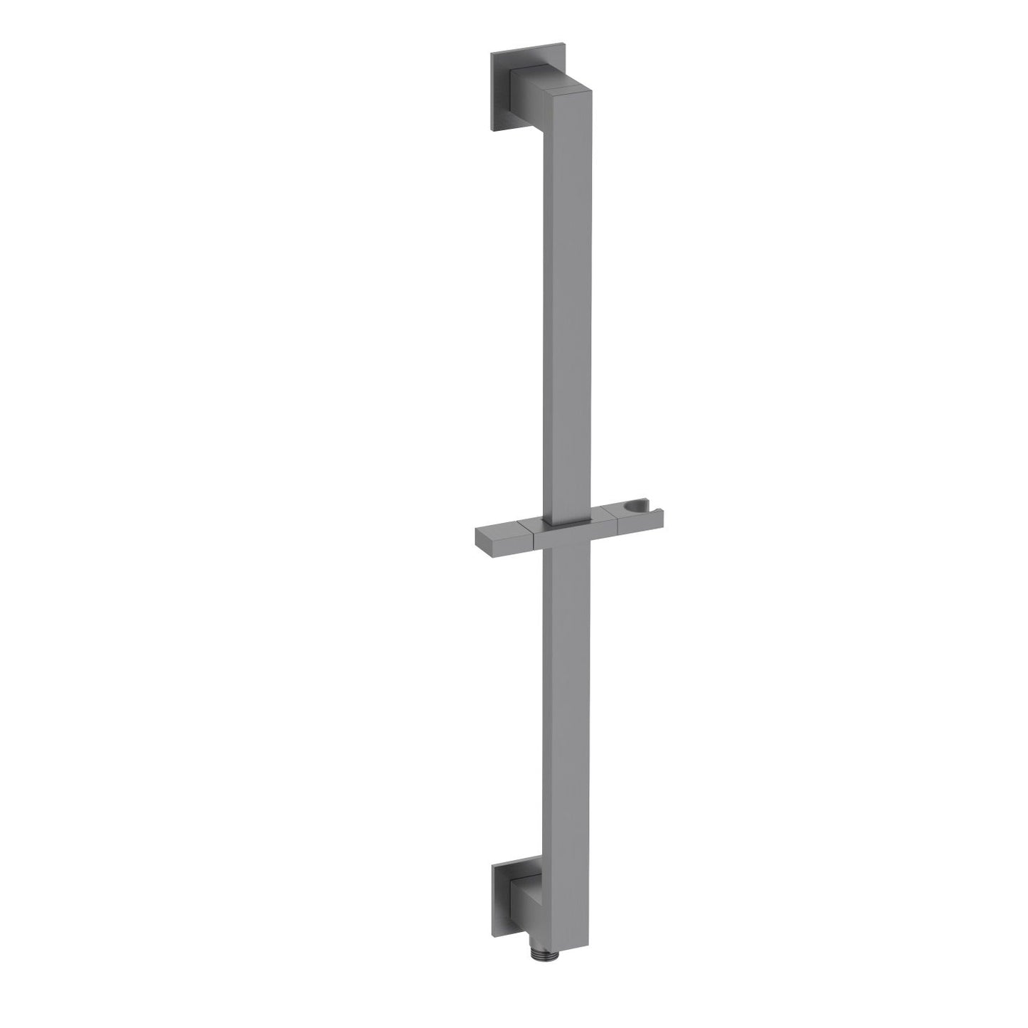 SRS7005 brushed gunmetal square slide rail with integrated water outlet