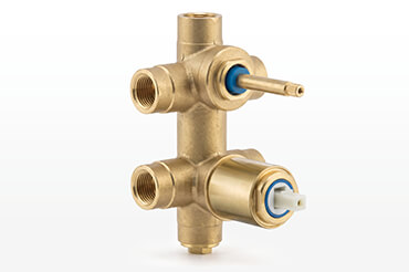 Solid Brass Valve with 3-Way Diverter