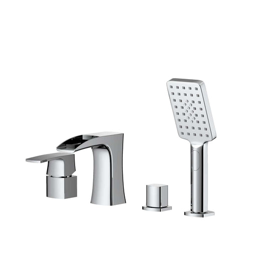 Cascade Waterfall spout 4 hole bathtub faucet TF0301015