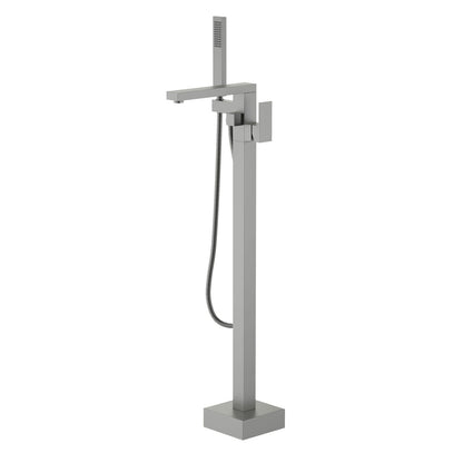Cube Floor mounted tub faucet with hand shower TF0803011
