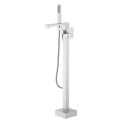 Cube Floor mounted tub faucet with hand shower TF0803011