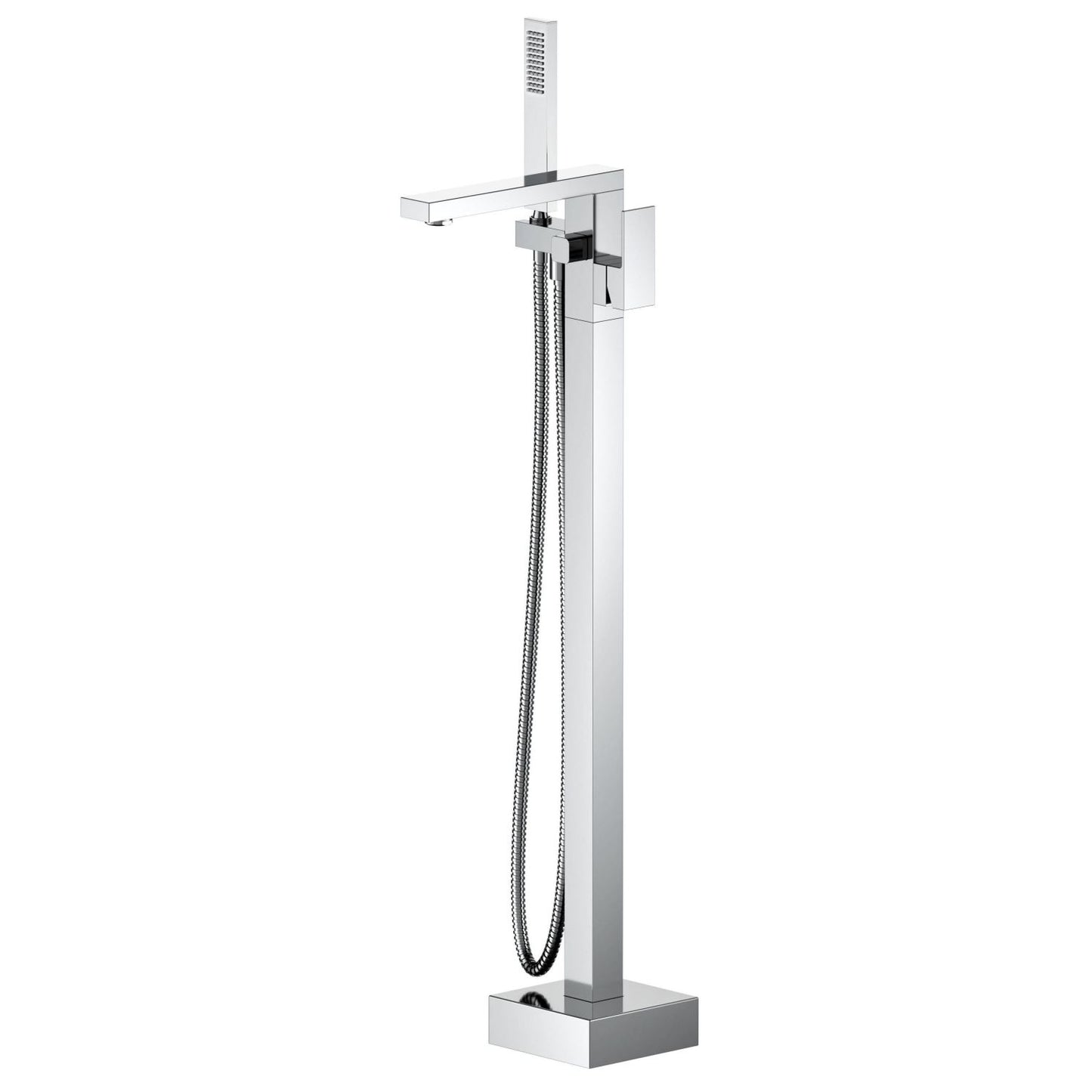 Cube Floor mounted tub faucet with hand shower TF0803011