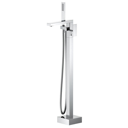Cube Floor mounted tub faucet with hand shower TF0803011