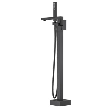 Cube Floor mounted tub faucet with hand shower TF0803011