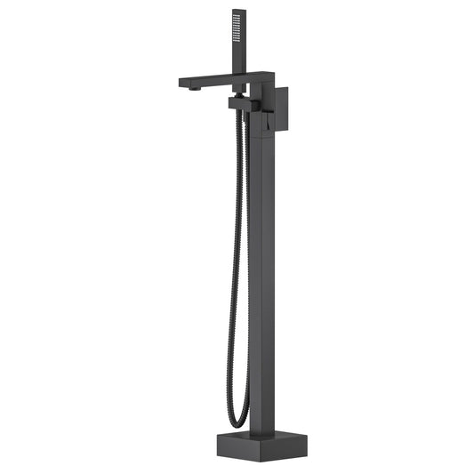 Cube Floor mounted tub faucet with hand shower TF0803011