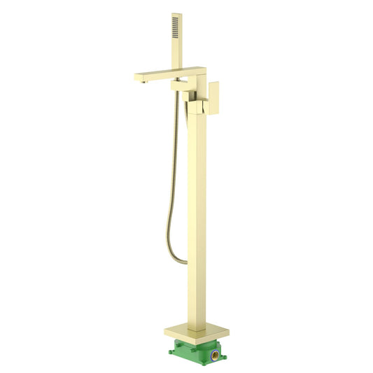 Cube Floor mounted tub faucet with hand shower TF0803013