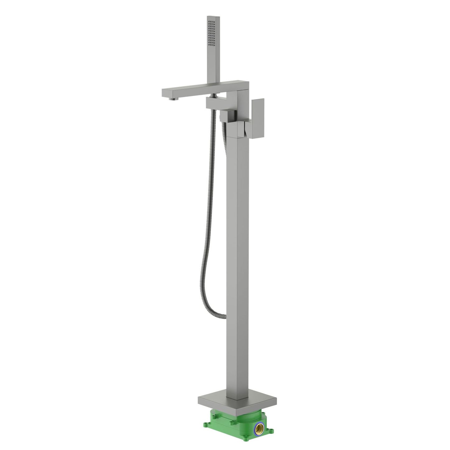 Cube Floor mounted tub faucet with hand shower TF0803013