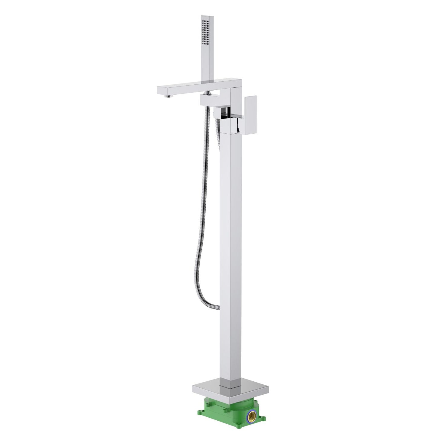 Cube Floor mounted tub faucet with hand shower TF0803013