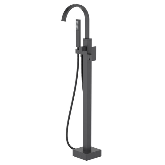 Cube Single Handle Floor Mounted Freestanding Tub Filler TF0803031