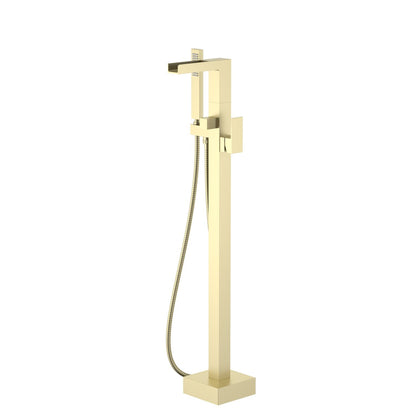 Cube Freestanding Tub Filler with Casting waterfall Spout TF0803051
