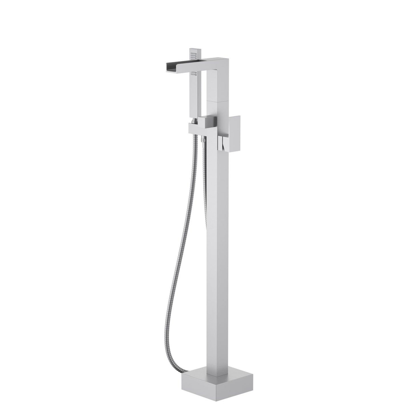 Cube Freestanding Tub Filler with Casting waterfall Spout TF0803051