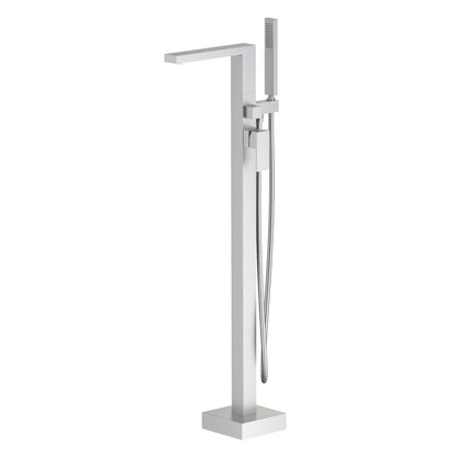 Cube Floor mounted tub faucet with hand shower TF0804011