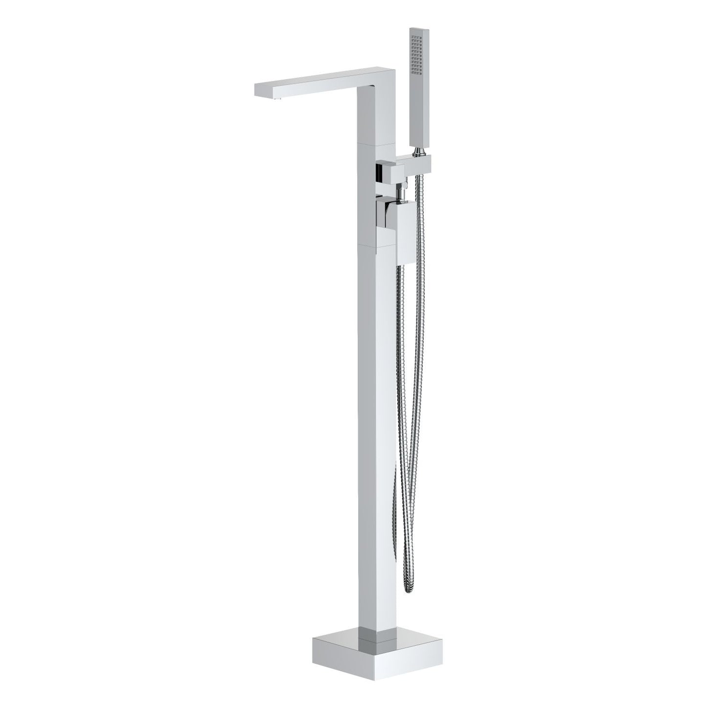 Cube Floor mounted tub faucet with hand shower TF0804011
