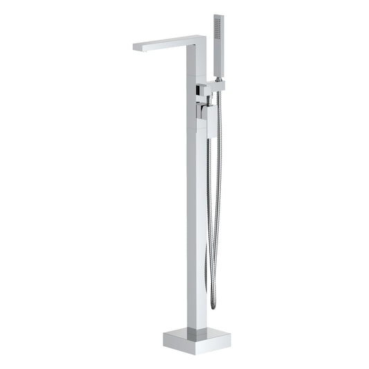 Cube Floor mounted tub faucet with hand shower TF0804011
