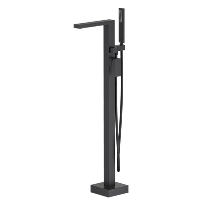 Cube Floor mounted tub faucet with hand shower TF0804011