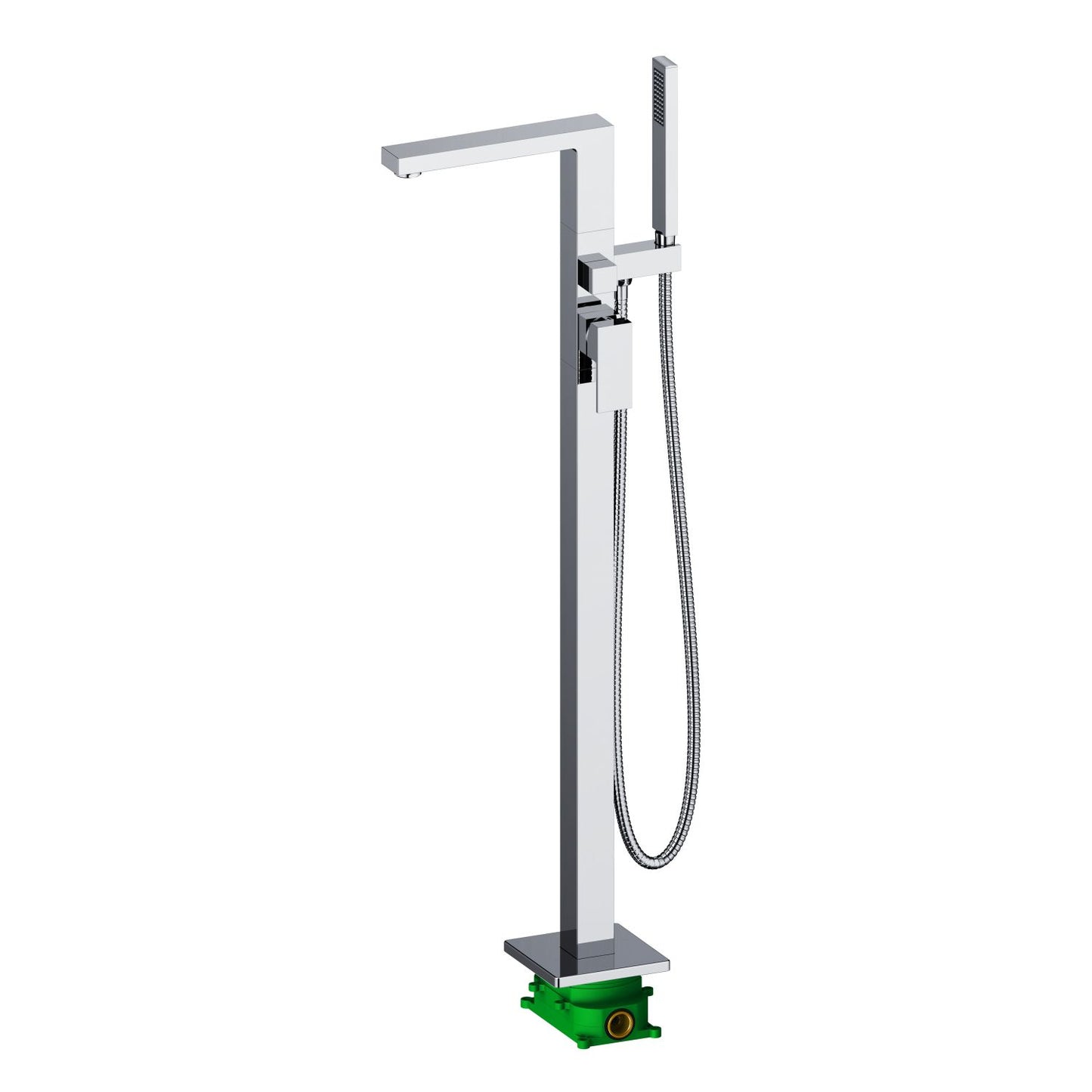 Cube Floor mounted tub faucet with concealed box installation TF0804013