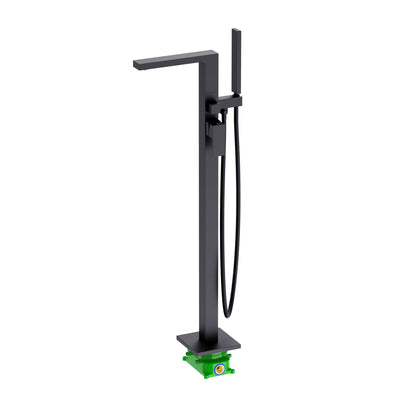 Cube Floor mounted tub faucet with concealed box installation TF0804013