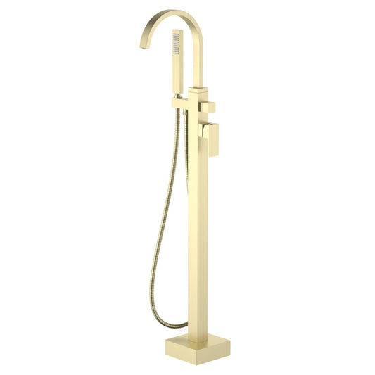 Cube Floor-Mounted Bathtub Faucet with High-Arc Square Spout TF0805011
