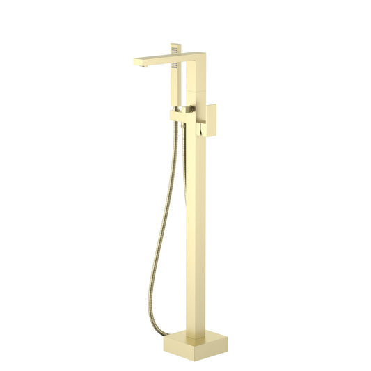 Aquavit Cube Freestanding Tub Faucet with Casting Brass Spout and Pull-Out Diverter TF0806041