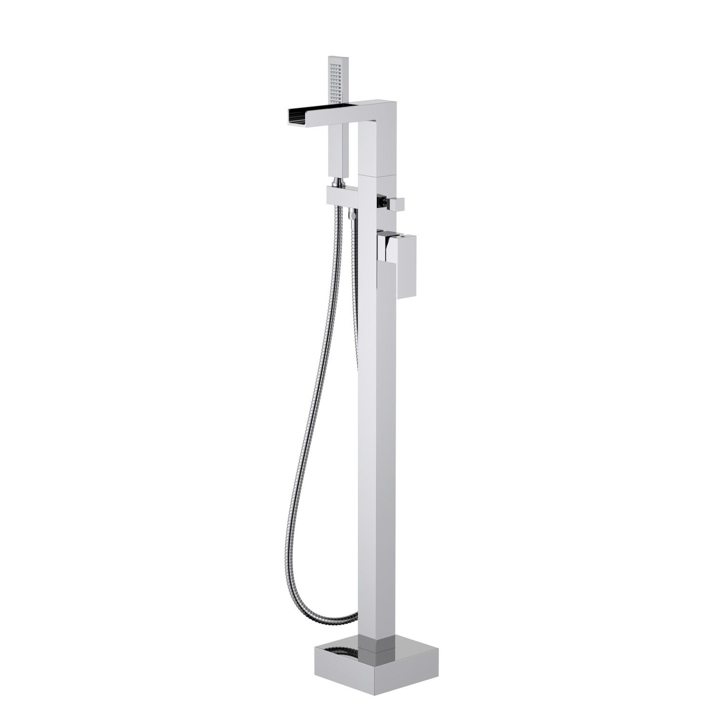 Aquavit Freestanding Tub Filler with Real Waterfall Spout and Hand Shower TF0807051