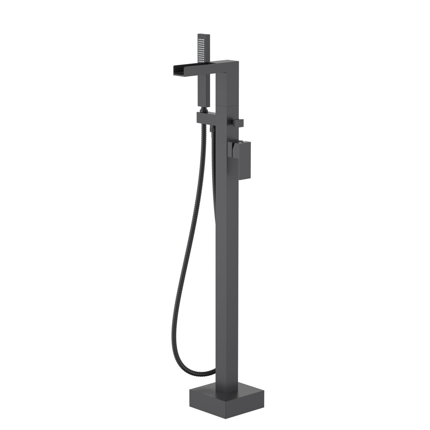 Aquavit Freestanding Tub Filler with Real Waterfall Spout and Hand Shower TF0807051