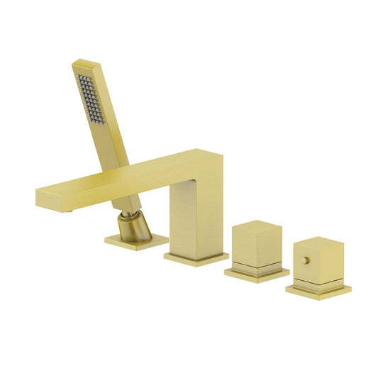 Cube Thermostatic Bathtub Faucet with 4 Holes TF0808015