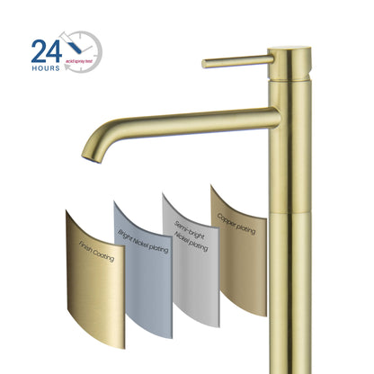 Circular Floor mounted Basin mixer TF0900011