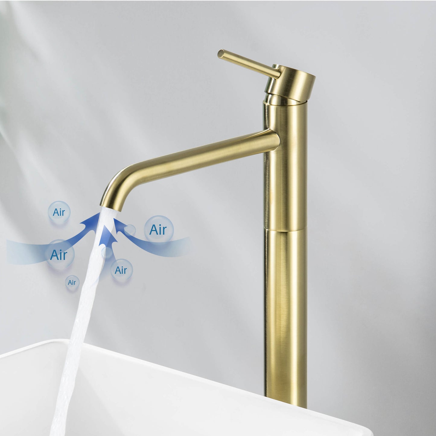 Circular Floor mounted Basin mixer TF0900011