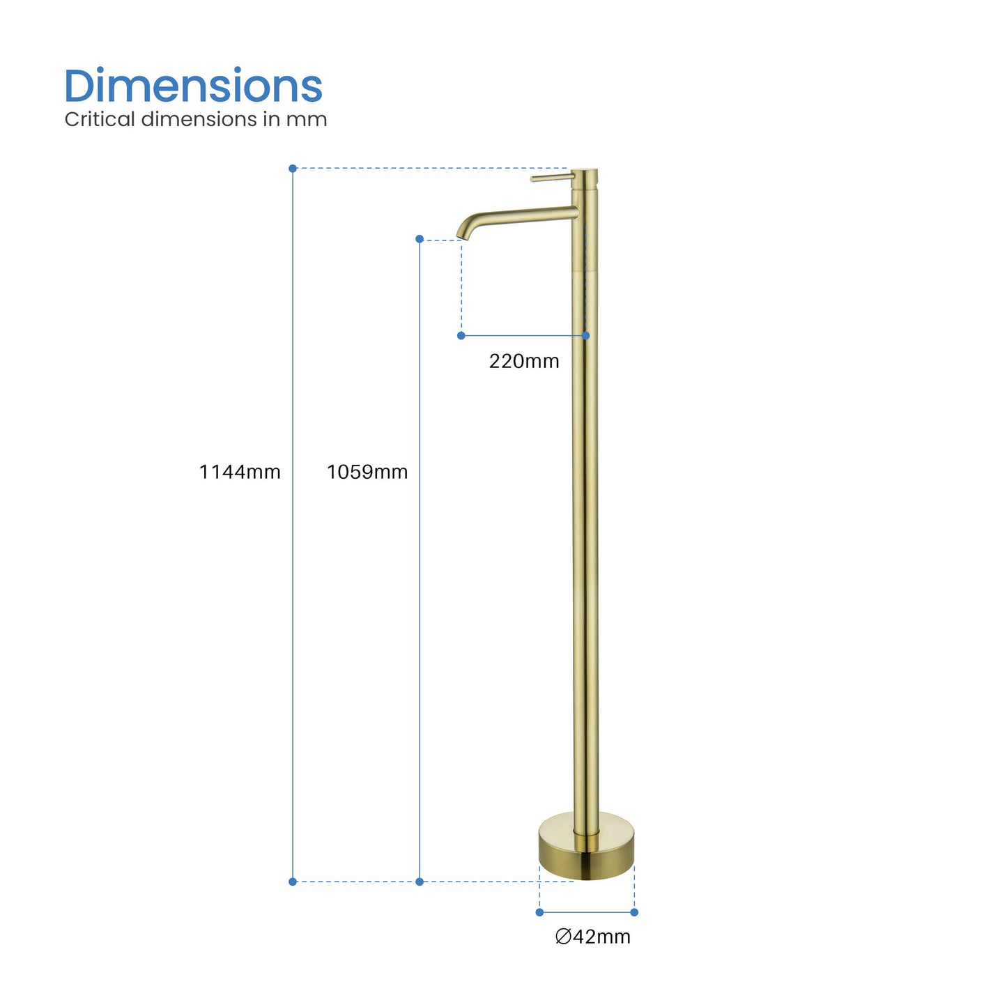 Circular Floor mounted Basin mixer TF0900011