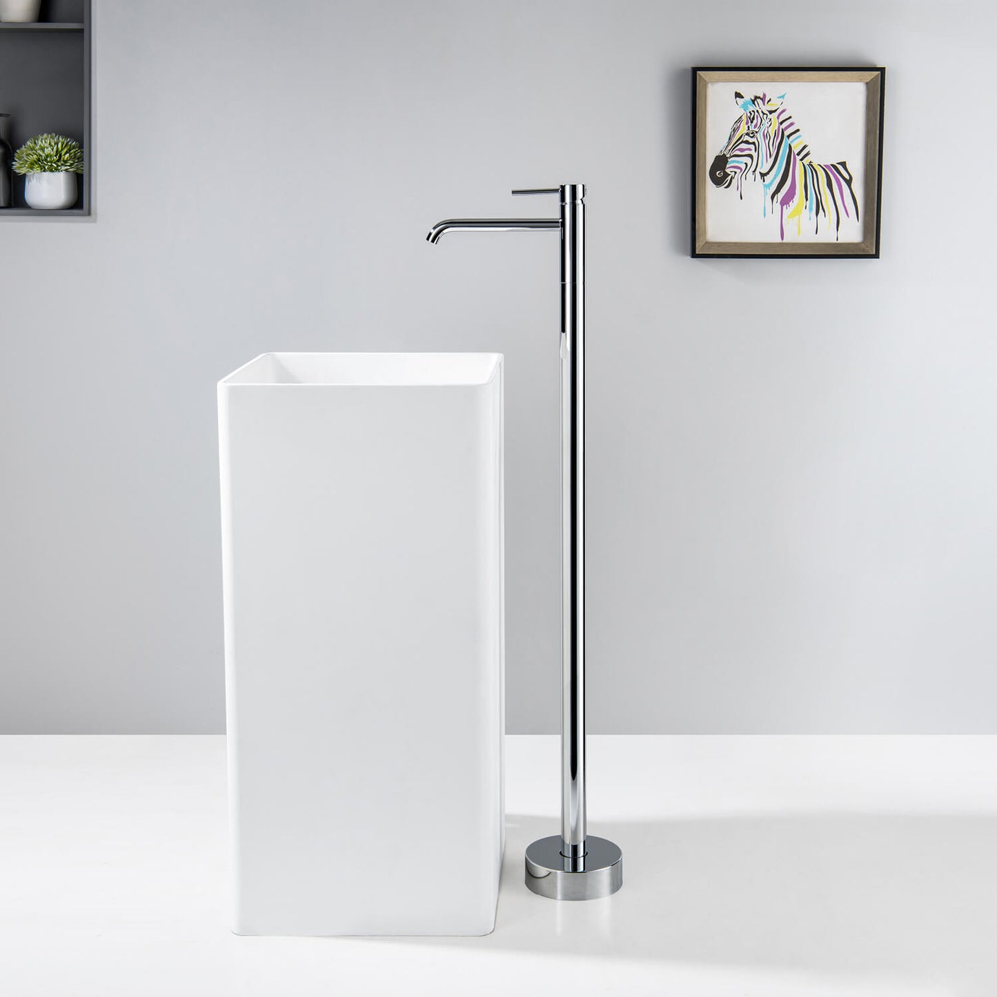 Circular Floor mounted Basin mixer TF0900011