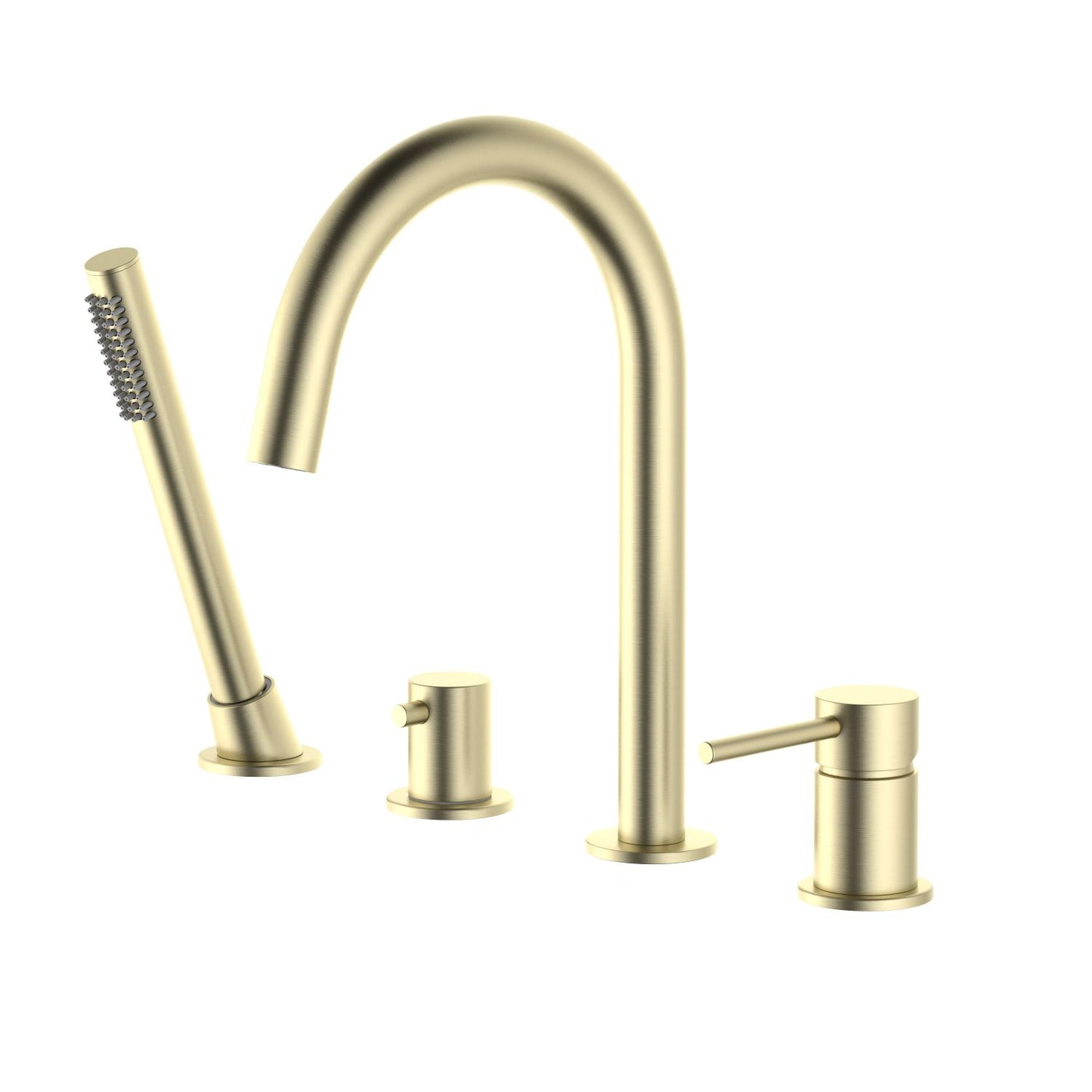 Circular 4-holes Desk mounted Bathtub Faucet with brass hand shower TF0901015