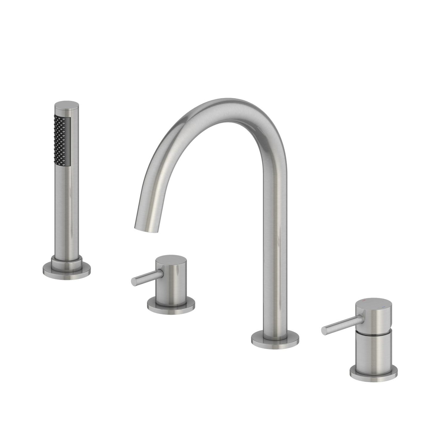 Circular 4-holes Desk mounted Bathtub Faucet with brass hand shower TF0901015