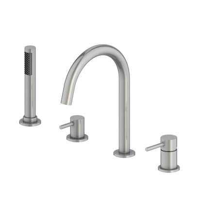 Circular 4-holes Desk mounted Bathtub Faucet with brass hand shower TF0901015