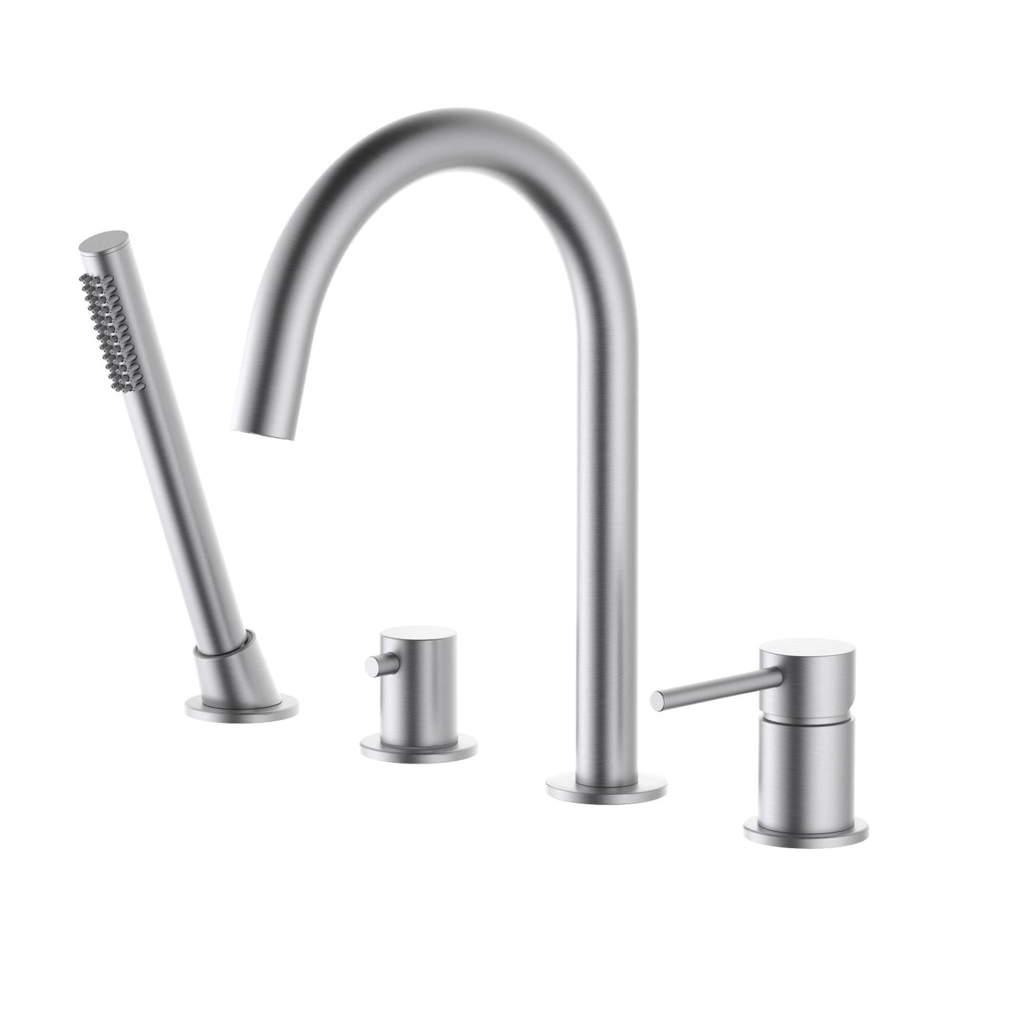 Circular 4-holes Desk mounted Bathtub Faucet with brass hand shower TF0901015