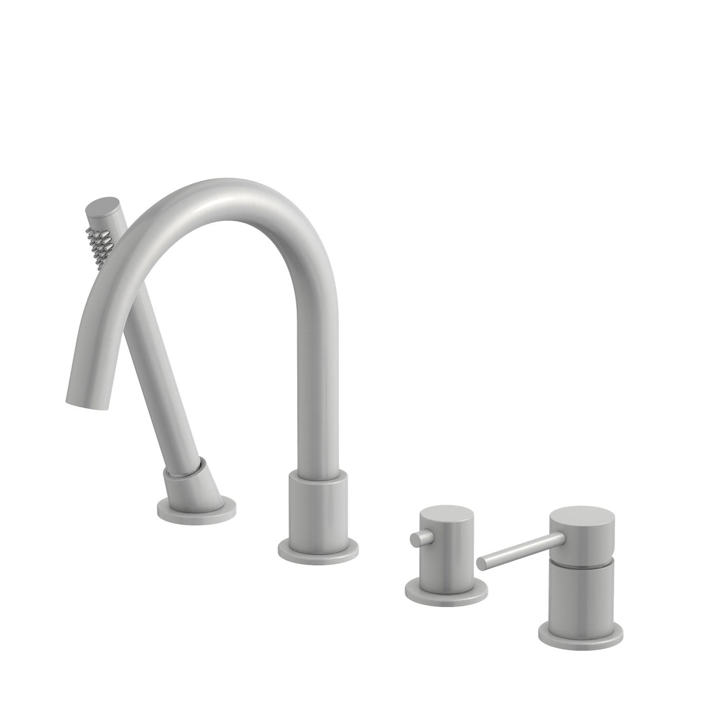 Circular 4-holes Desk mounted Bathtub Faucet with brass hand shower TF0902016