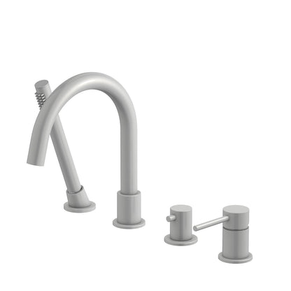 Circular 4-holes Desk mounted Bathtub Faucet with brass hand shower TF0902016