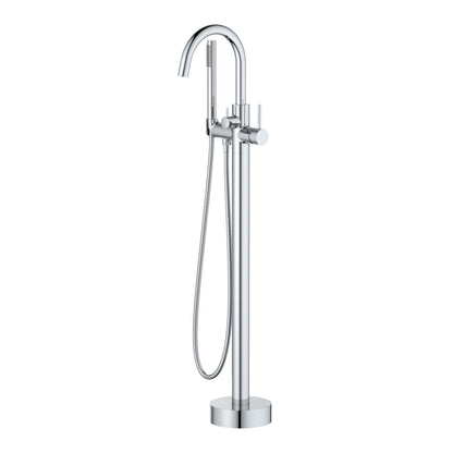 Aquavit Circular Freestanding Tub Faucet with high arc spout TF0903011