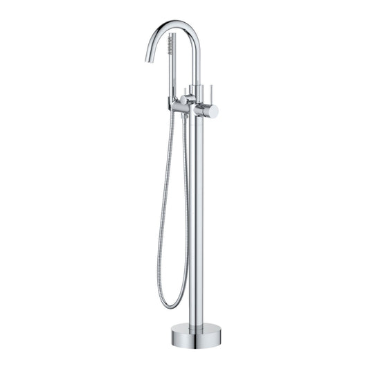Aquavit Circular Freestanding Tub Faucet with high arc spout TF0903011