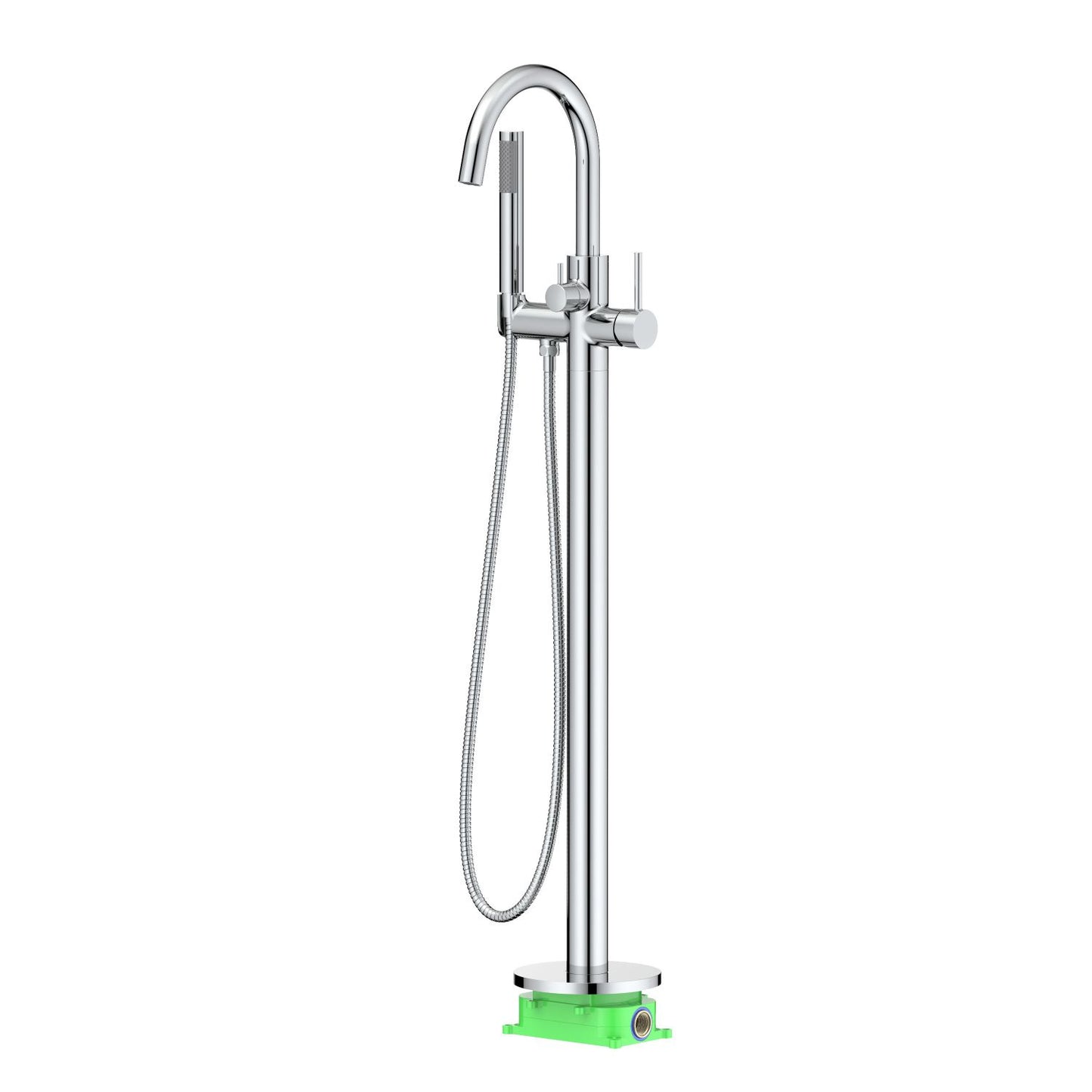 Aquavit Circular Floor mounted bathtub mixer TF0903013